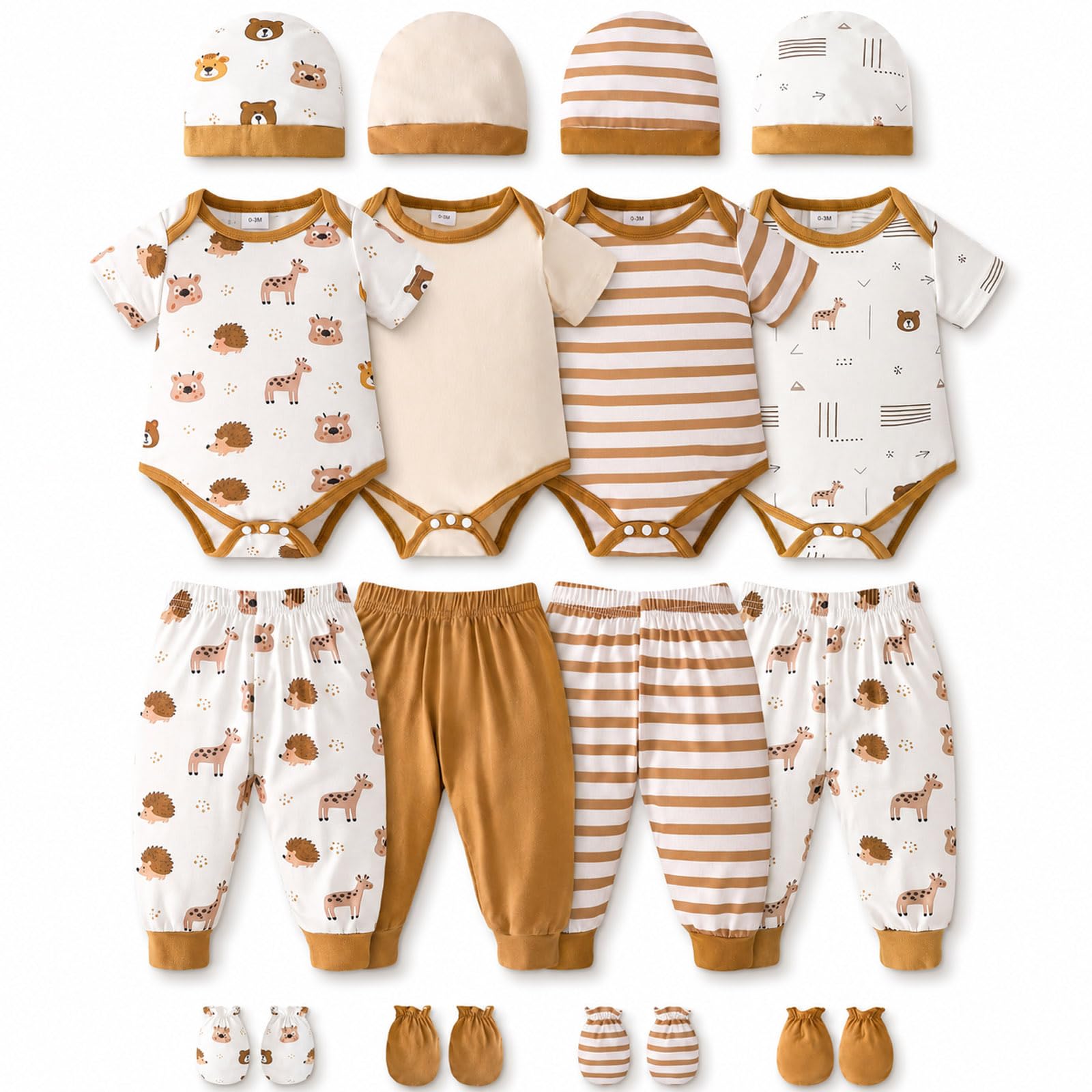 Baby Boy Girl Clothes Preemie Newborn Must Have Infant Essentials Outfits 20 Piece Clothing 0-18 Months