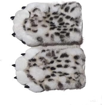 Furry Paws, Nail Fur Claw Gloves, Wearable Animal Claws, Cosplay Furry Accessories, Furry Gloves for Women Color E, Size 30cm