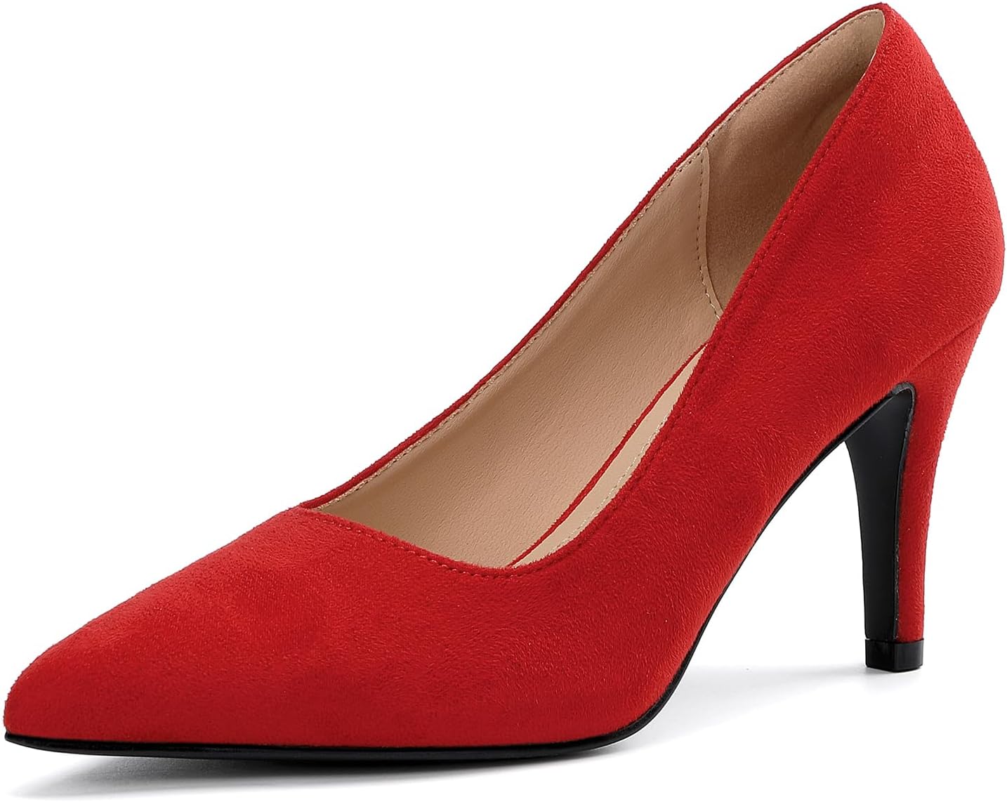 Women's Closed Toe Heels Dress Pointed Toe Pump Shoes