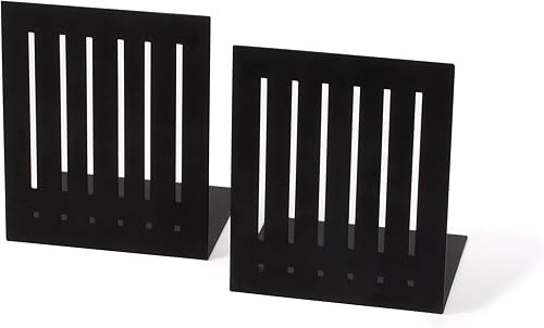 Miniatura 2 de Spectrum Diversified Sujetalibros rectangulares, grande, negro