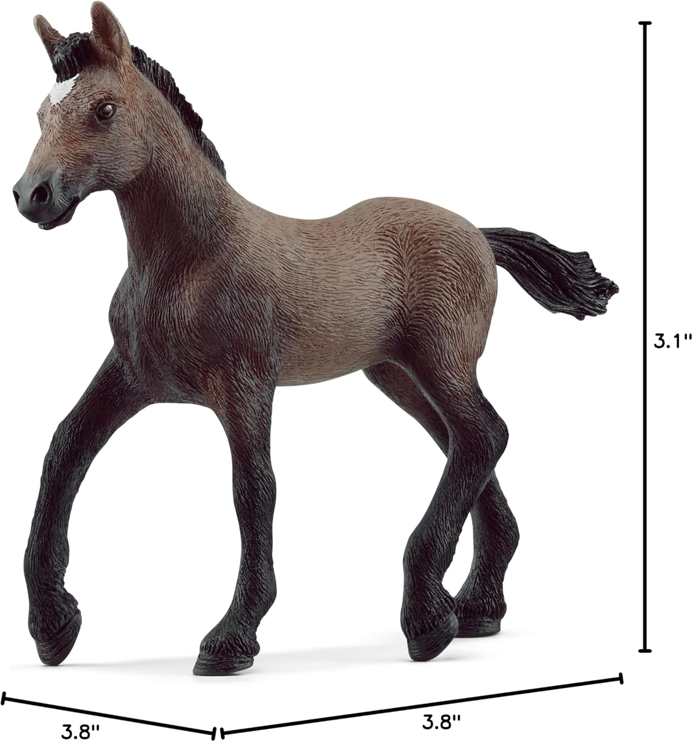 Schleich Horse Club Realistic Paso Peruano Foal Horse Figurine - Detailed Horse Toy, Durable for Education and Imaginative Play for Girls and Boys, Gift for Kids Ages 5+ - Image 6