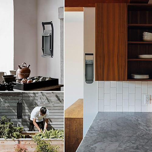 Miniatura 23 de laffeya Trituradora de latas, trituradora de latas montada en la pared, trituradora de latas de 16 onzas para triturar latas de soda y cerveza, Negro