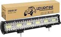 RIGIDON 8D LED Fényhíd 45cm 360W - Vízálló Alumínium Terepfény 12/24V Meleg Fehér - Terepjáró Autó SUV Quad Traktor Kiegészítő 1