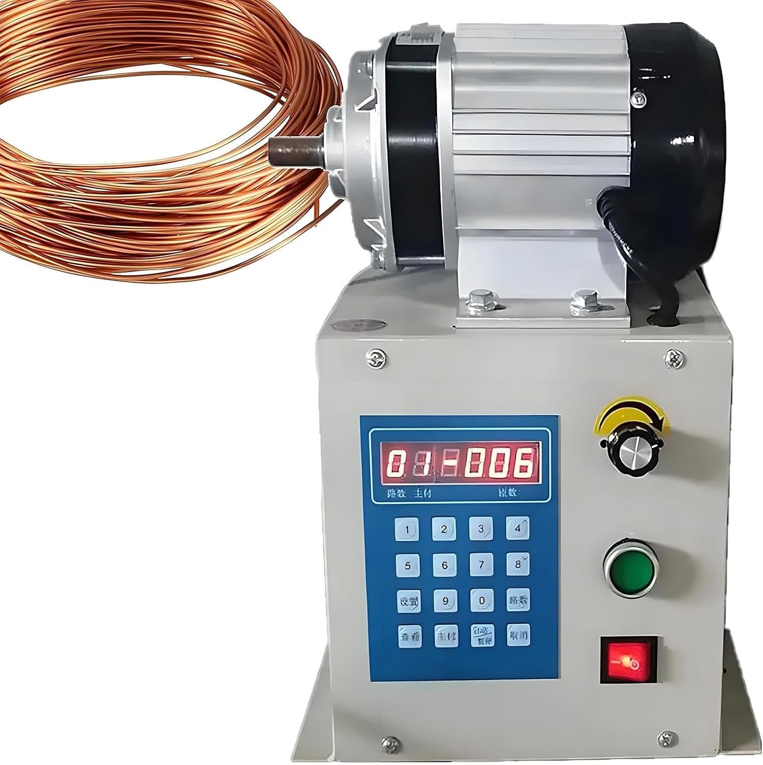 Automatic Coil Winding Machine,Electric Counting,Adjustable Fully Tool,Industrial High Speed,0-9999 Range 650W