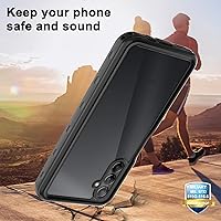 Vista 7 de Funda impermeable para teléfono Samsung Galaxy A14 5G, protector de pantalla con correa, protector de cuerpo completo, resistente a prueba de golpes