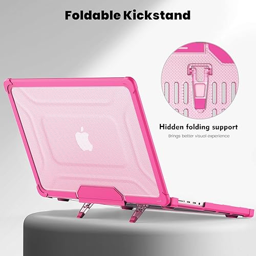 Miniatura 153 de DTangLsm Funda rígida resistente para M4 MacBook Air de 15 pulgadas 2025 2024 2023 M4 M3 M2 A3241 A3114 A2941, resistente carcasa rígida resistente