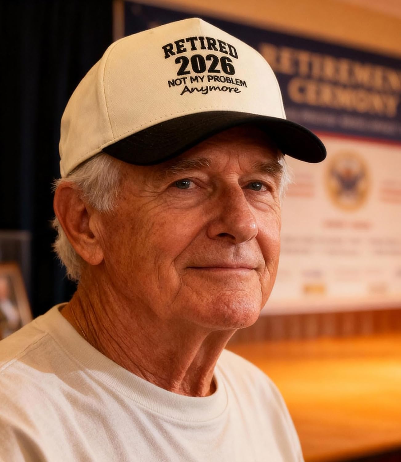 Two Tone Retired Since 2026 Embroidered Trucker Hat, Adjustable Snapback Baseball Cap for Men & Women,Retirement Gift Black - Image 7