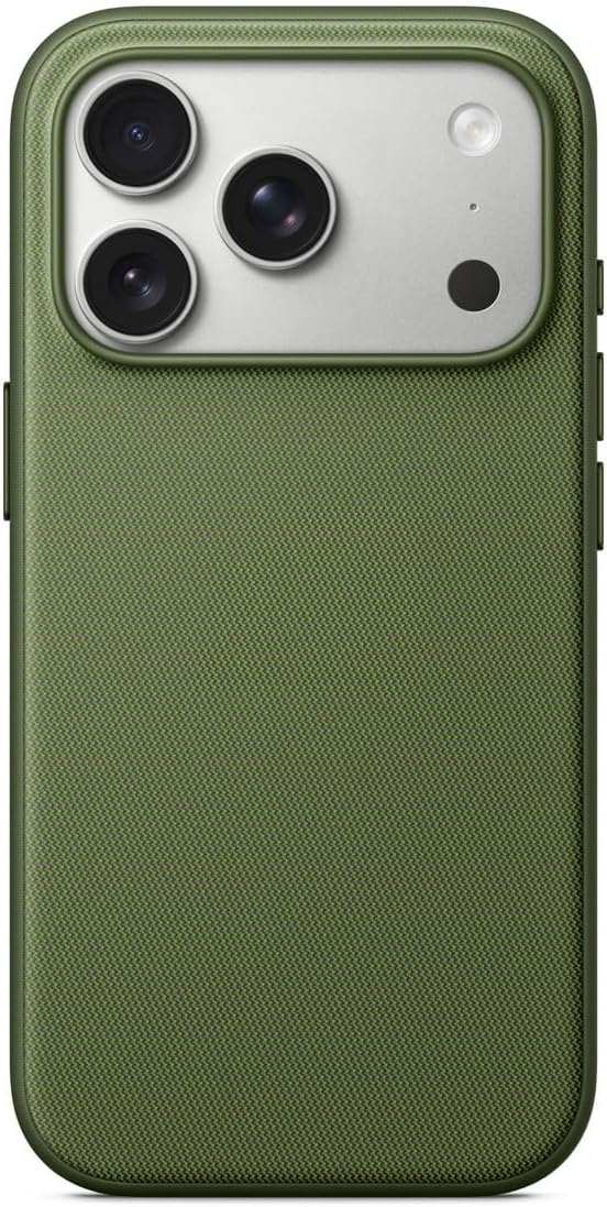 TechWoven Case Compatible with Apple iPhone 17 Pro Max TechWoven Case with MagSafe and Camera Control Button,with Two Connection Point Slim Back Phone Protection Cover for Women Men (Green)