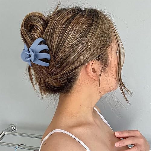 Miniatura 7 de 6 pinzas para el cabello para mujer, 2.8 pulgadas, medianas, antideslizantes, pulpo, jumbo, accesorios para el cabello (multicolores)