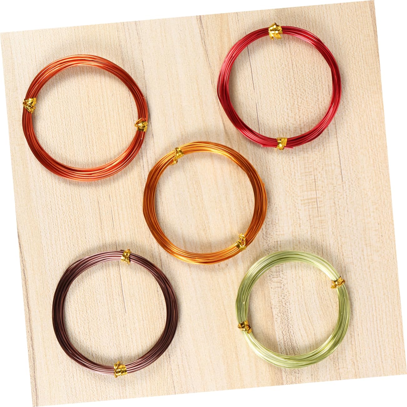 Housoutil 5 Sätze Aluminiumdraht Und Langlebig Für DIY Schmuck Bastelprojekte Und Bonsai Gestaltung 10 Stück * 5