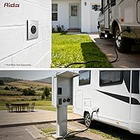 Vista 6 de NEMA TT-30R - Receptáculo de salida de remolque de 30 amperios y 125 voltios de 3 clavijas con conexión a tierra para caravanas, caravanas