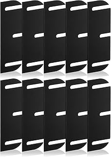10 PCS Door Hinge Shims 3.5 Inch Black, ABS Plastic Door Shims Repair Kit for Doors Alignment, Adjusting Spacing to Fix Sagging, Misaligned Doors