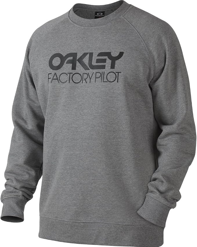 Oakley Factory Pilot DWR Crew Sweatshirt Mens, Mens, Dwr Factory Pilot  Crew, Athletic Heather Grey, Manufacturer's size: XXL : Amazon.co.uk:  Fashion