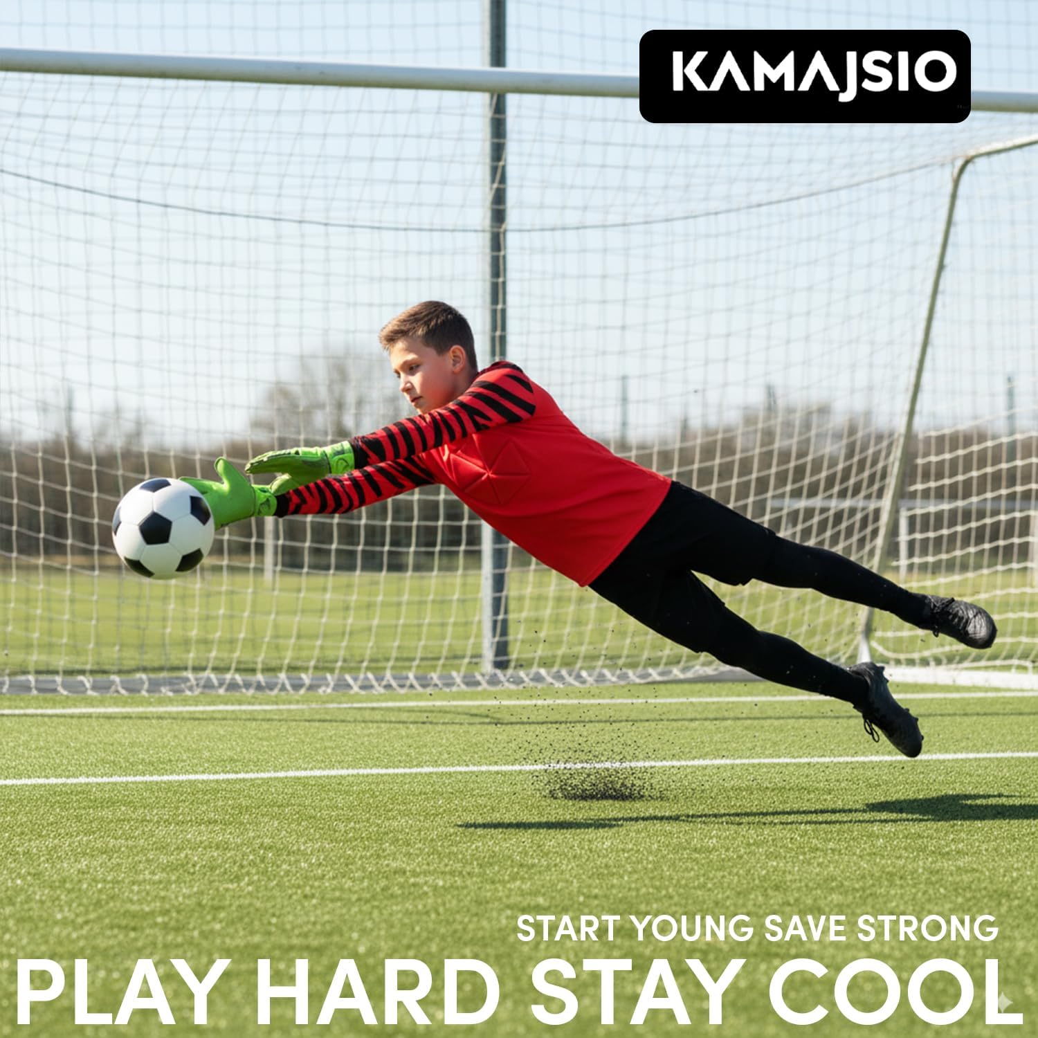 Soccer Goalie Jersey Youth & Adult - Padded Goalkeeper Jersey - Long Sleeve Soccer Goalie Shirt for Kids, Men, Women - Image 3