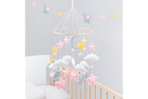 Elephant Mobile for Crib: A Majestic Touch for Your Little Prince or Princess