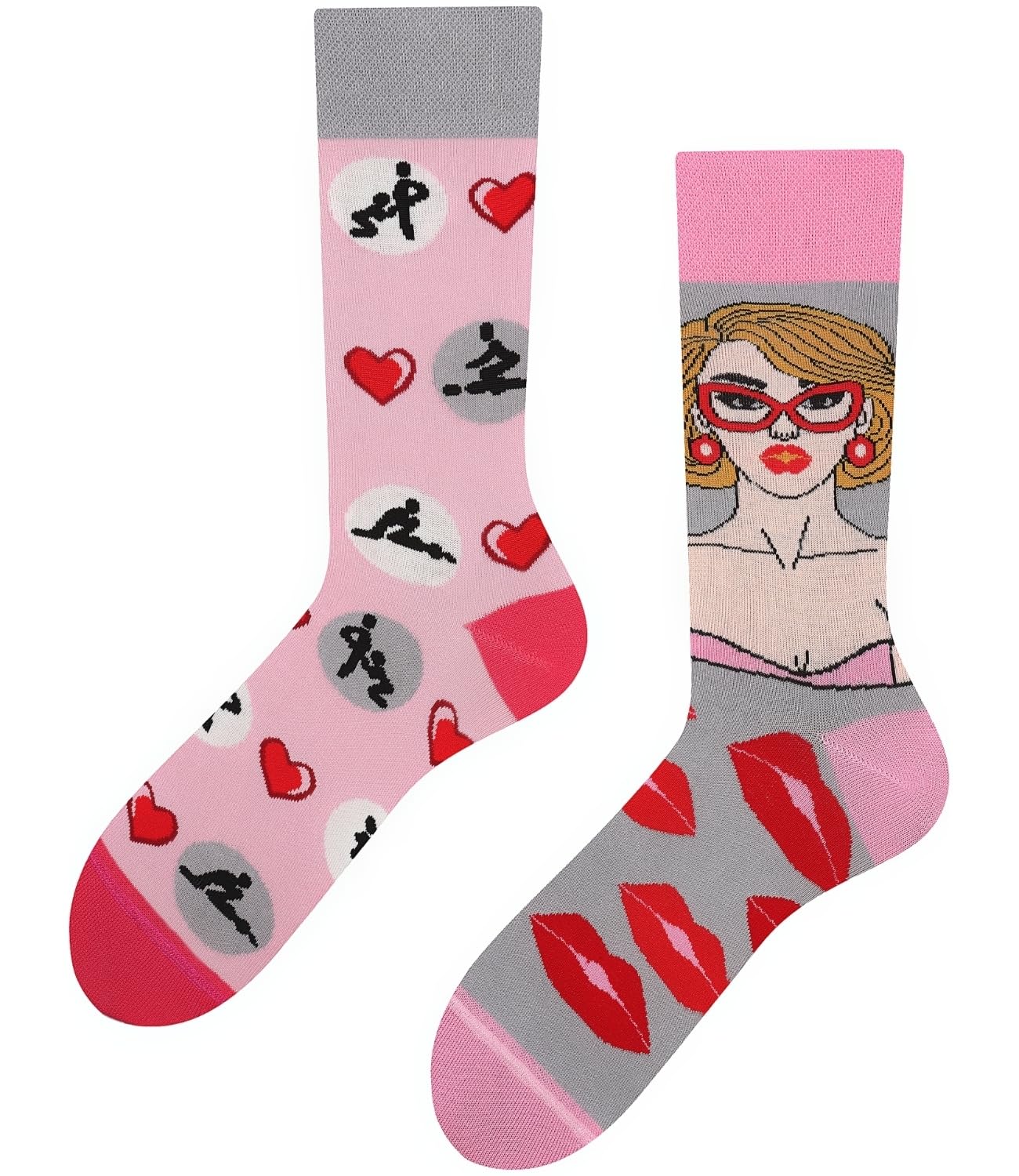 Todo Calcetines Divertidos Hombre y Mujer, Calcetines Fantasia con Motivo, de Colores — view 97