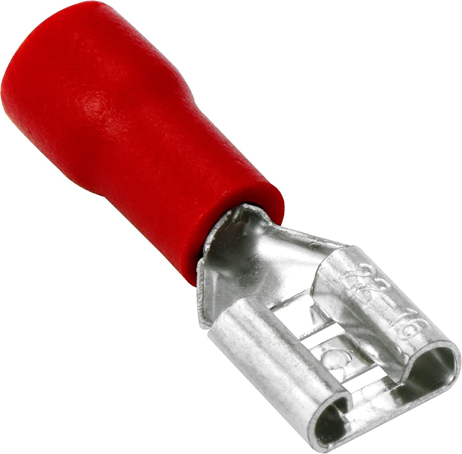 QDVF-187Y25 Vinyl Quick Disconnect Terminal Female 25 Pack (0.187", Yellow 12-10 Gauge)