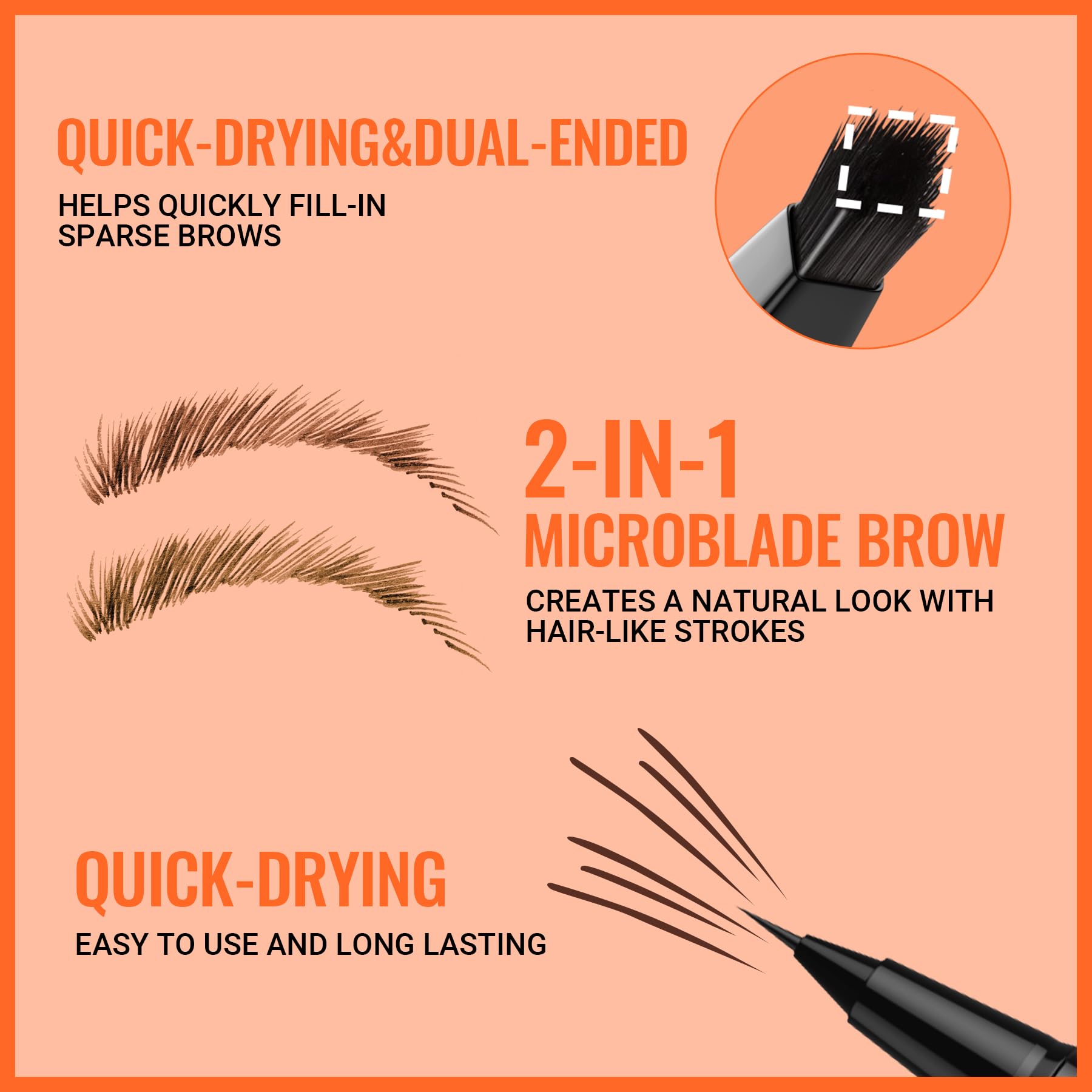 Alluring Dark Brown Brow Extensions Natural Curl Mixed Size from 4mm to 8mm