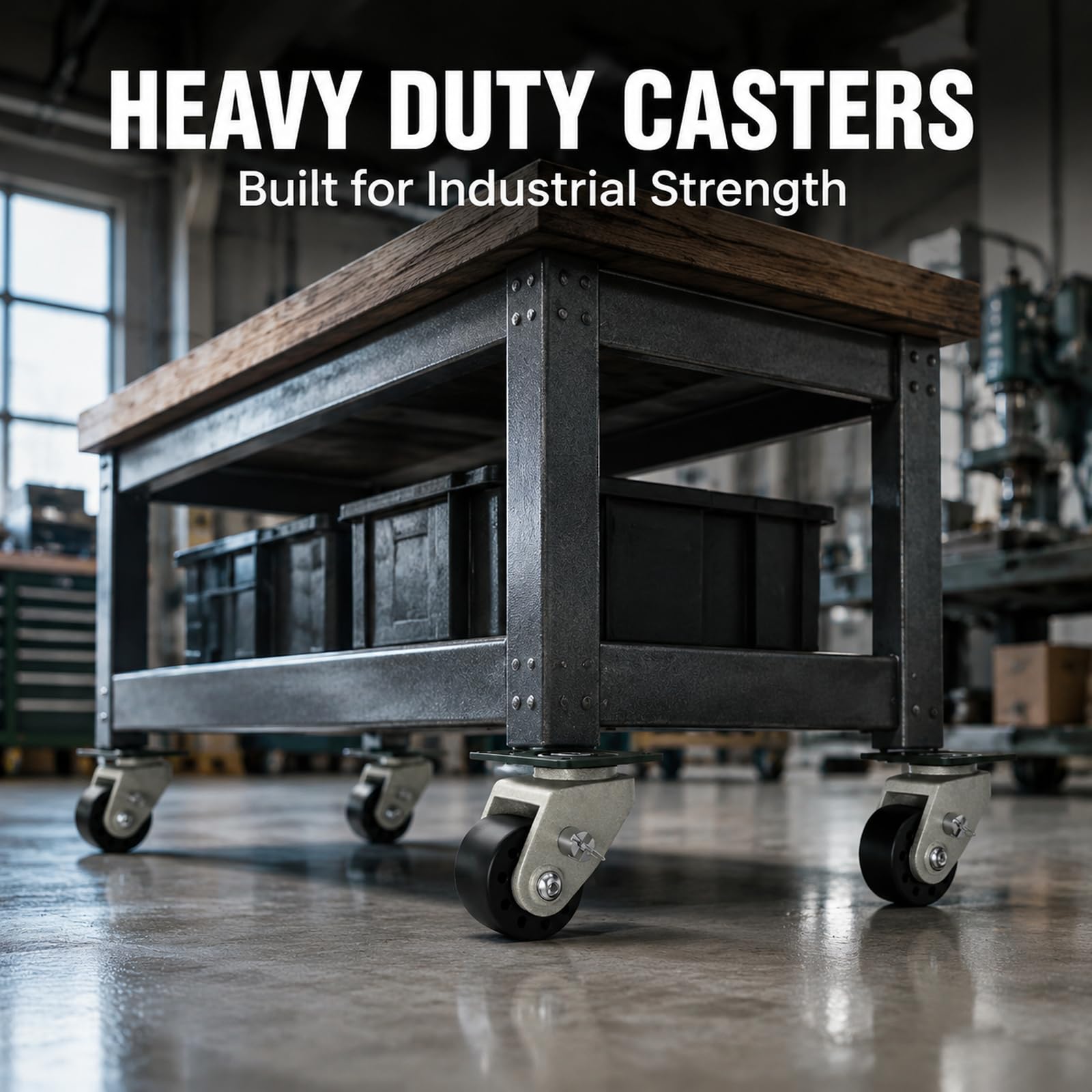 Heavy Duty Casters - 4000 lb Capacity -8