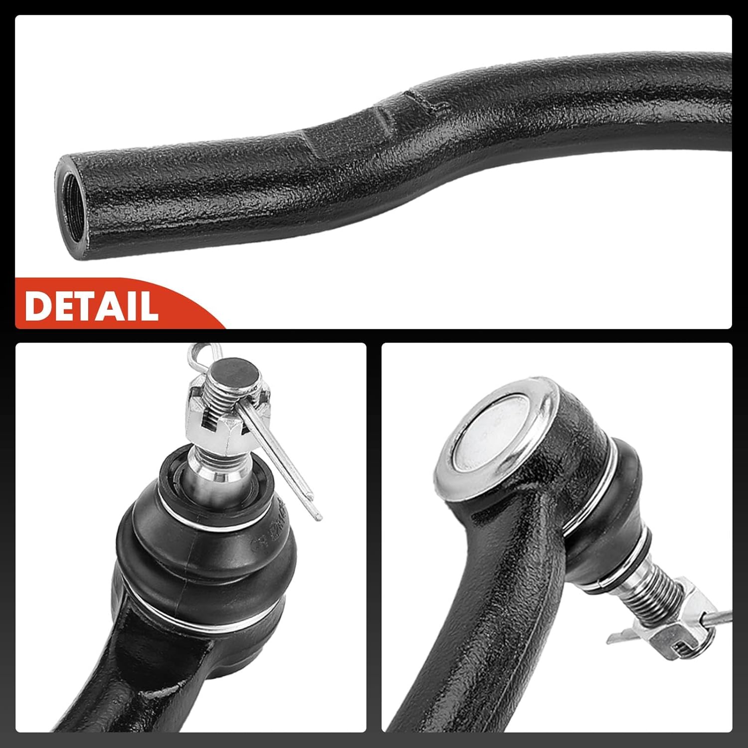 A-Premium 2 x Front Outer Tie Rod Ends, Compatible with Toyota Camry 2004-2011, Avalon 2005-2012, Solara 2004-2008, Lexus ES330 2004-2006, ES350 2007-2012