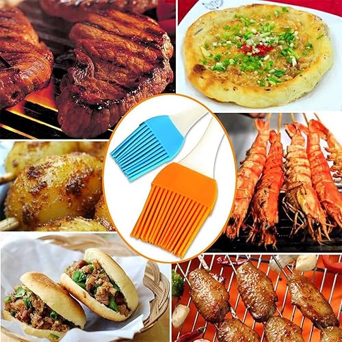 Miniatura 4 de Cepillo para untar, cepillos para untar parrilla, cepillos de cocina de silicona para pastelería y cepillo para asar barbacoa, diferentes colores