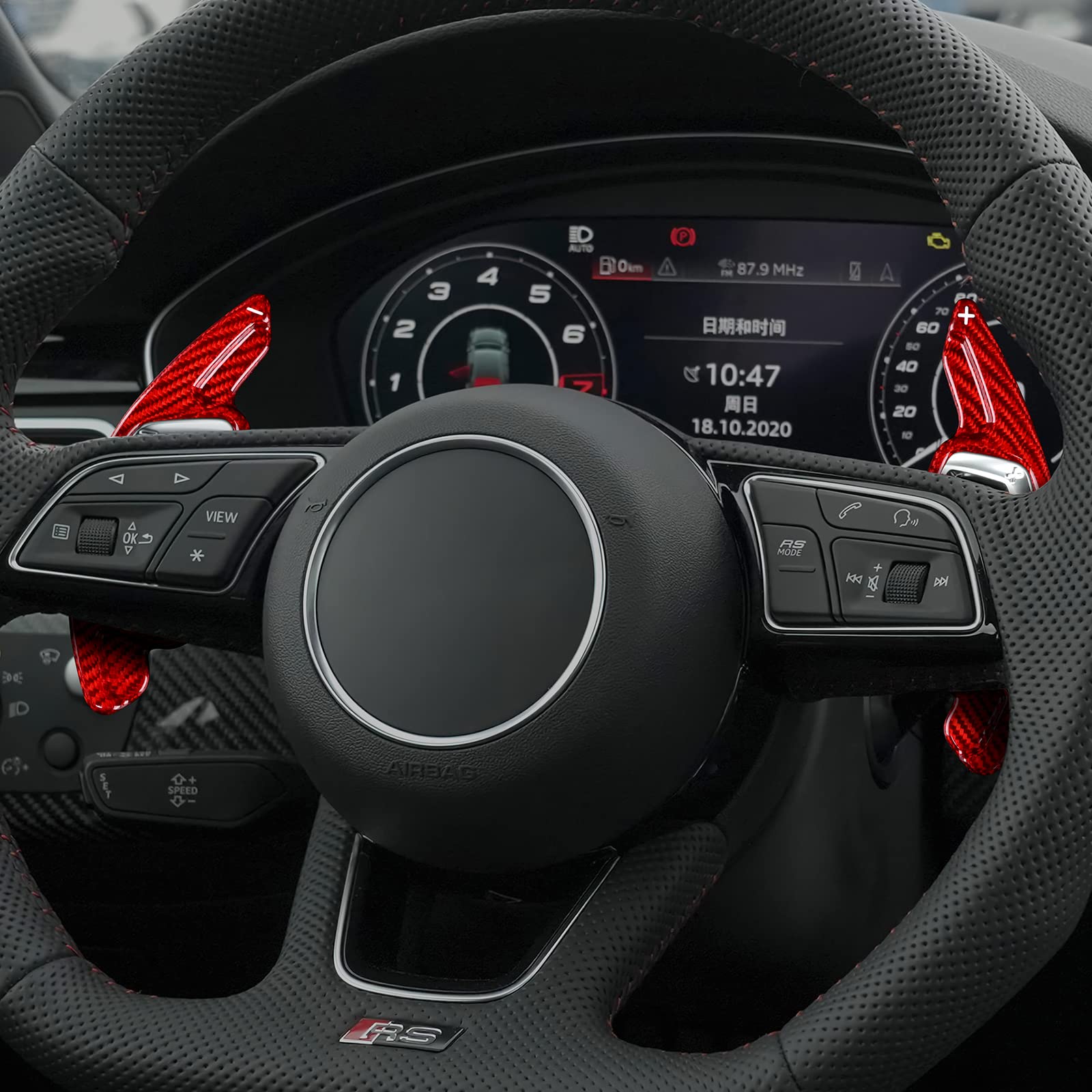 Audi 8V系　S3 RS3 カーボン　パドルシフト　カバー Amazon.co.jp: AIRSPEED アウディ RS3/RS4/RS5/R8/TT RS専用