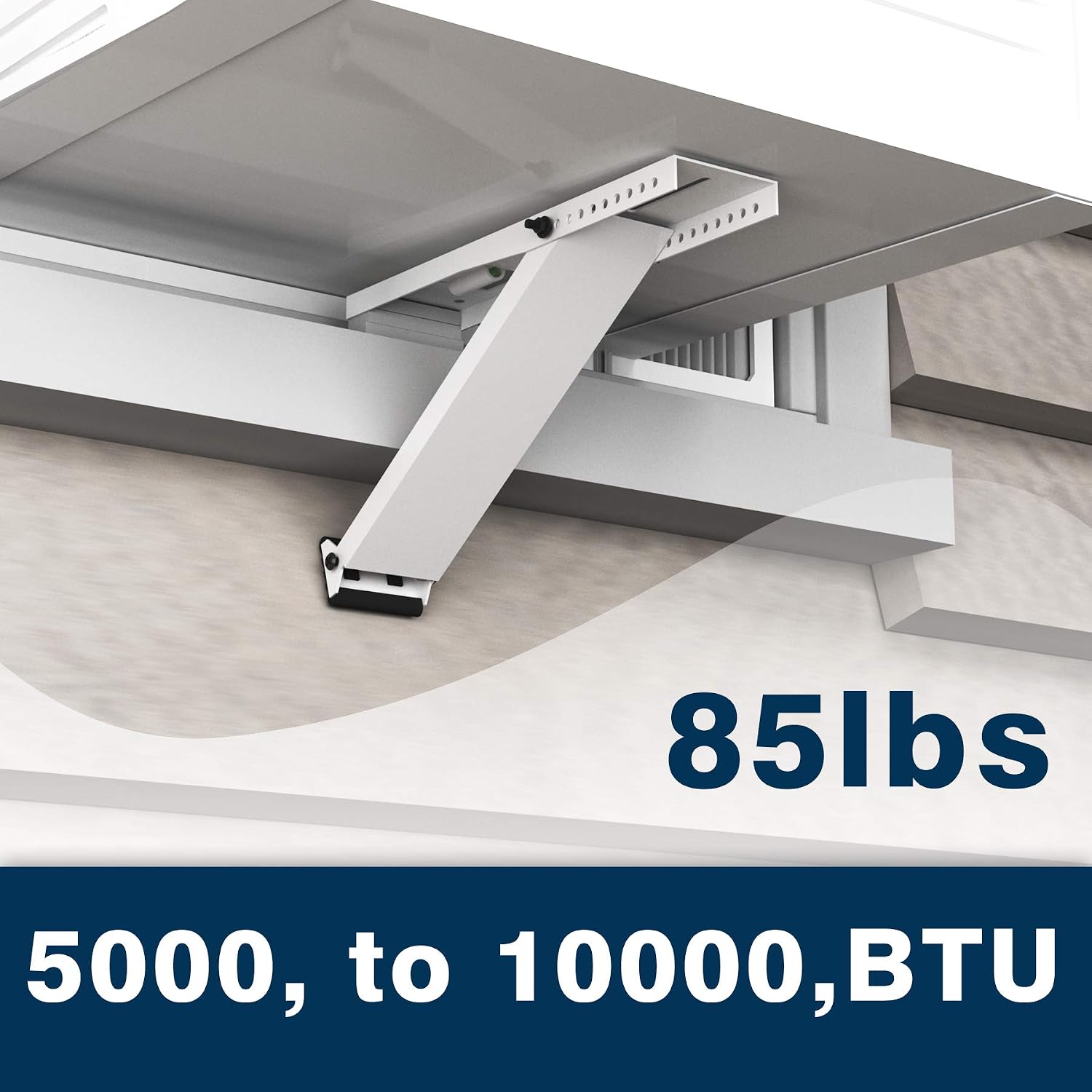 Pearwow Window Air Conditioner Support Bracket, 85 lbs Light Duty Air Conditioner Support Bracket,Universal Window AC Bracket,Designed for AC Unit 5,000 to 10,000 BTU