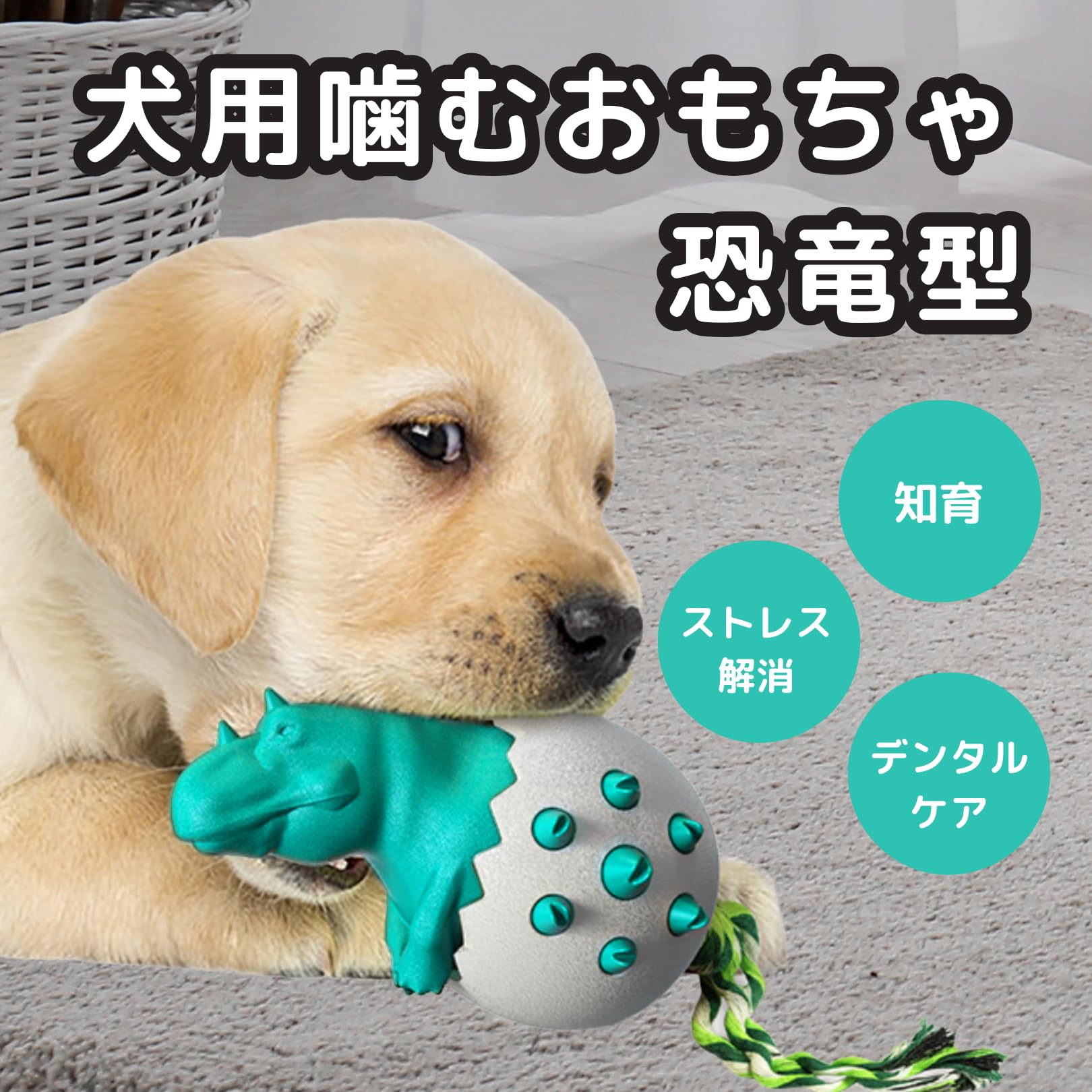 犬用のおもちゃ Amazon | EU SOU 犬 噛むおもちゃ 恐竜 ボール 犬用 おもちゃ 歯磨き