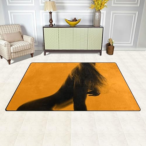 Miniatura 3 de JRDD - Alfombra de suelo con diseño de naranja brillante y color naranja
