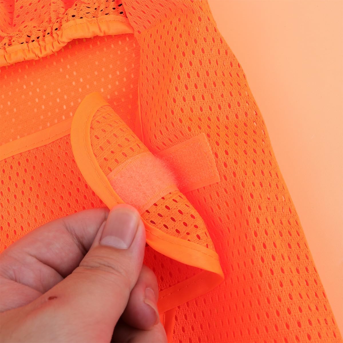 High Visibility Mesh Sun Shade Helmet Cover with Reflective Stripe and Neck Shield, Easy to Fold Sun Protection for Hard Hat, for Hiking and Outdoor Activities
