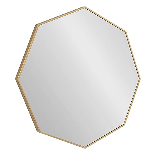 Kate and Laurel Rhodes Mid-Century Octagon Mirror, 30.75 x 30.75,