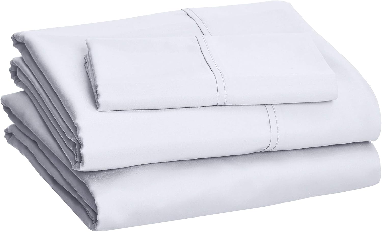 Amazon Basics 1100TC Luxury Easycare Sheet Set - Full, Light Blue