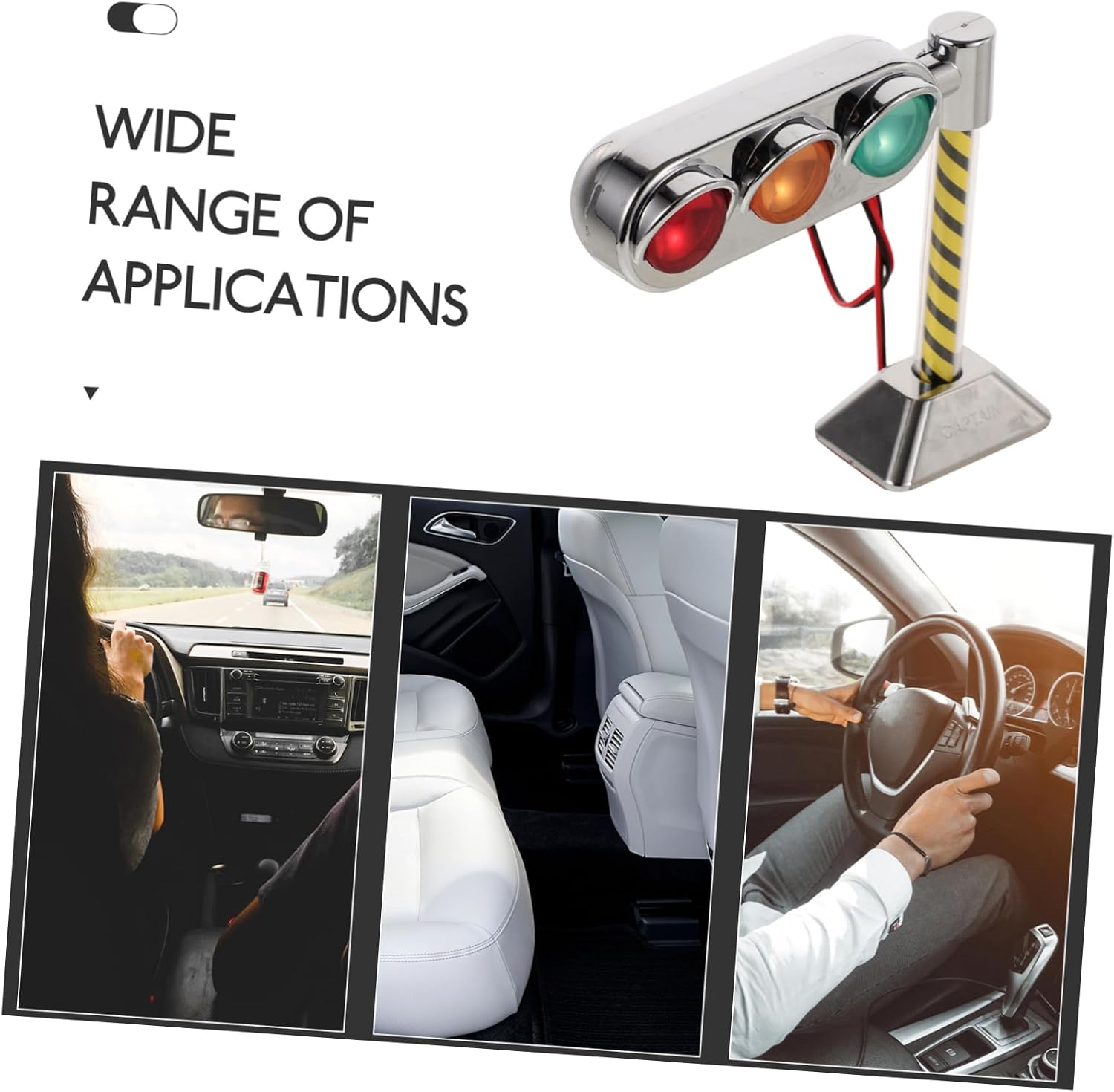 Car Themed Decor Mini Traffic Light Ornament Car Interior Accessories Stop Light Decor