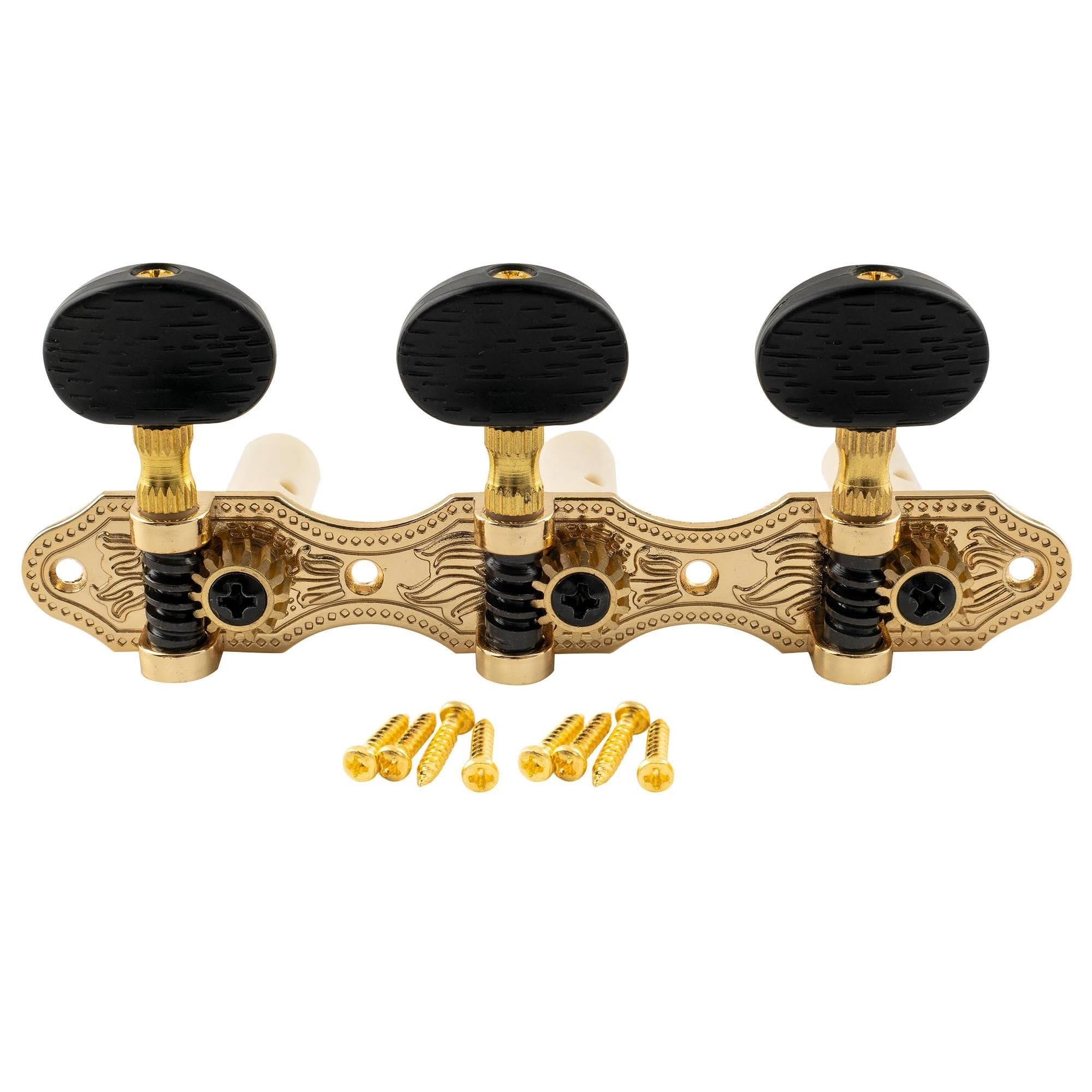 Meccaniche Per Chitarra Set Di Meccaniche Per Accordatori Chitarra Classica 3X3 Amanti Della Musica(Gold)