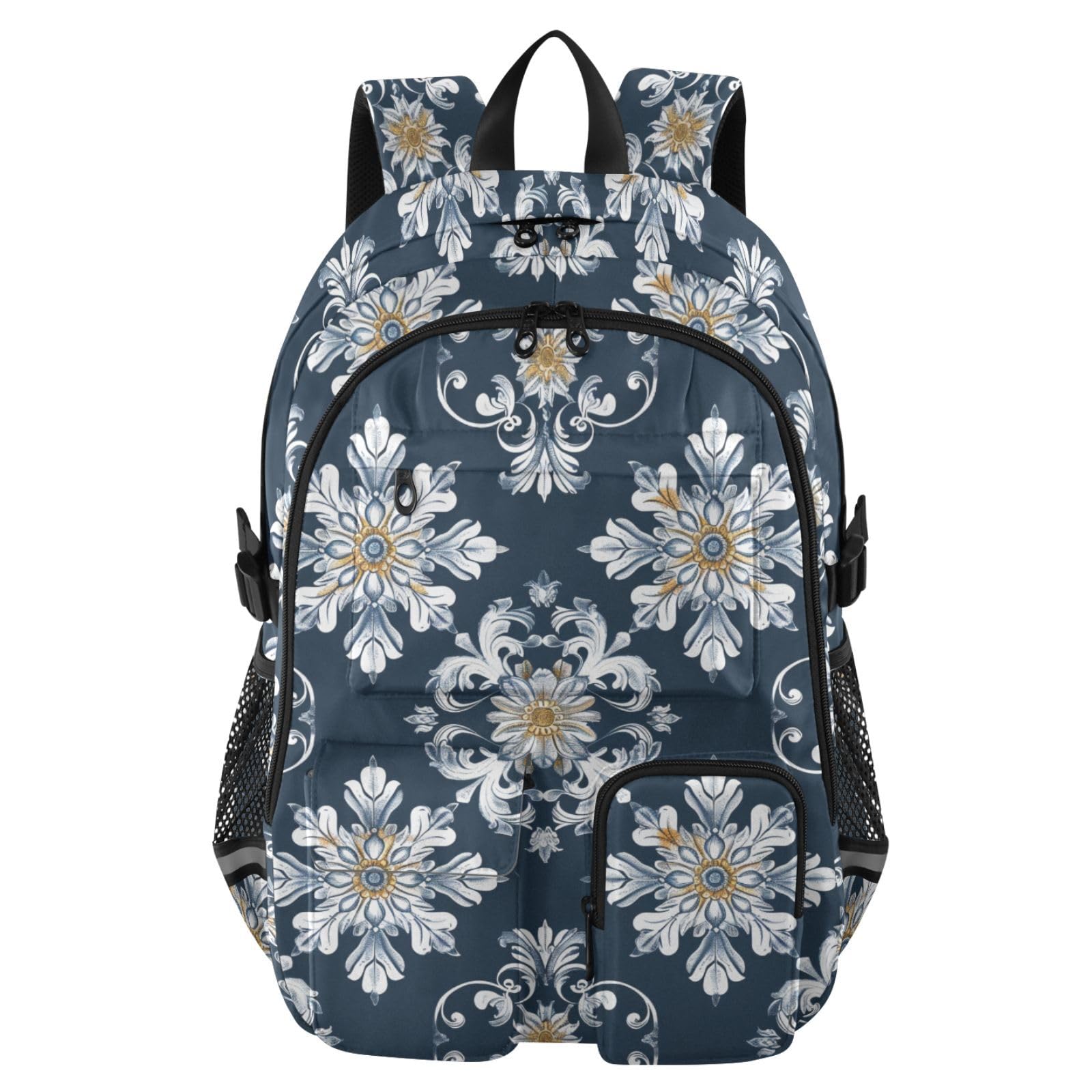 Mochilas para laptop juvenil estilo europeo retro adolescente 8
