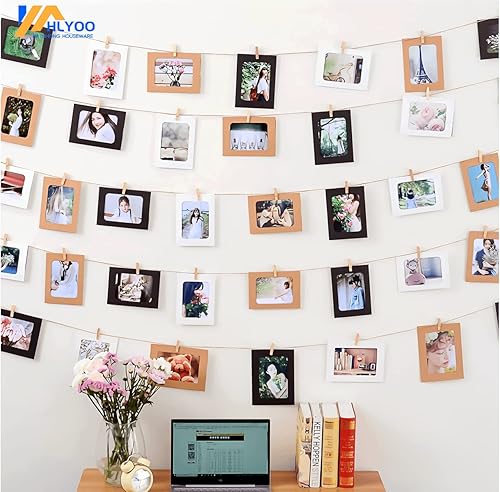 Miniatura 5 de 50 pinzas de madera grandes, resistentes y resistentes para colgar, al aire libre, manualidades