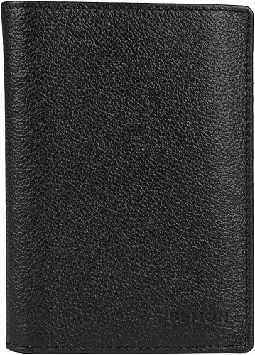 Portefeuille homme cuir de vachette anti-RFID 11 cartes