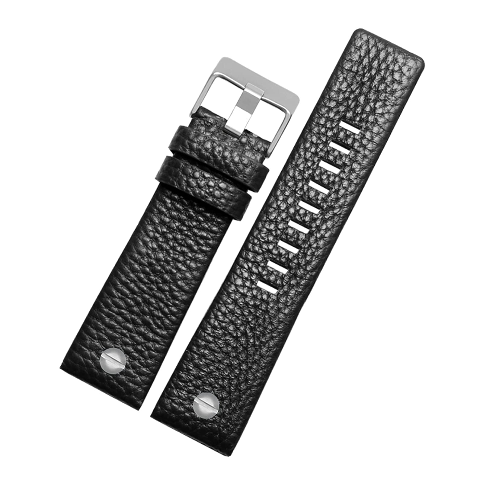 cocolook22/24/26/27/28/30mm Men Genuine Leather Watchband Soft Comfortable Pin Buckle Watch Strap Bracelet Wristbands Replacement