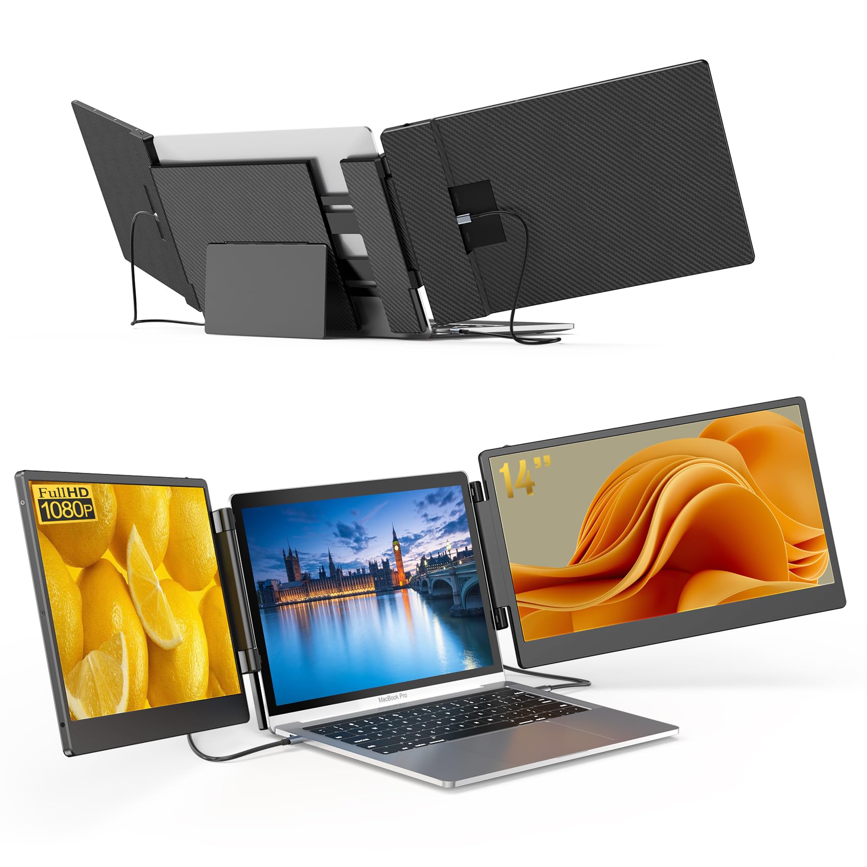 ディスプレイ・モニター本体 TRIPLE SCREEN LAPTOP SCREEN EXTENDER BOSII S6 15.6