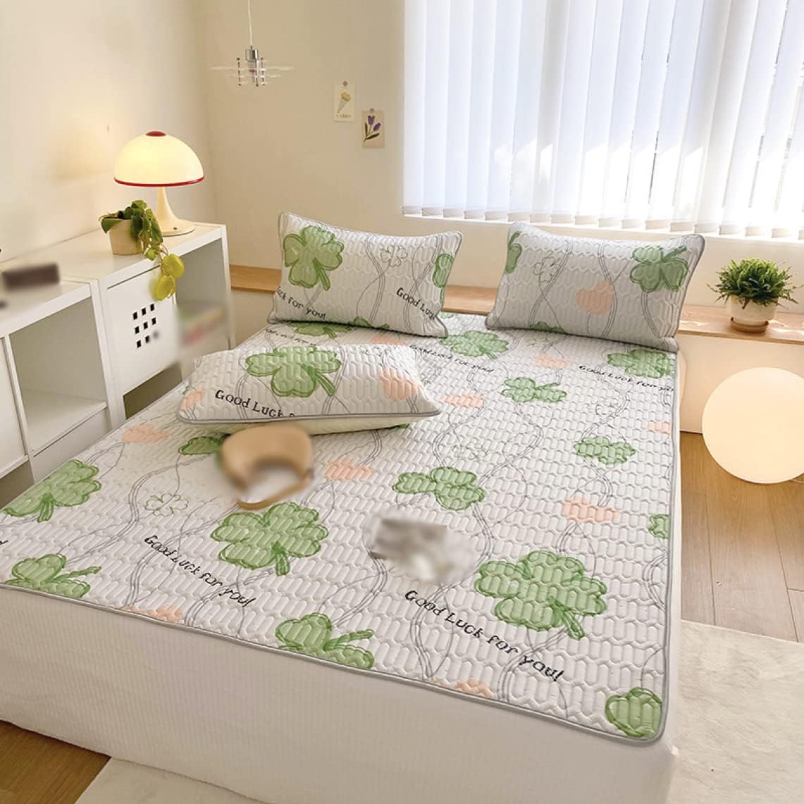 Bed Pad Underlay Pad 90 x 200cm*S Queen Polyester For Spring and Summer Smooth Sweat Absorbing Underlay Pad Sweat Absorbing Underlay Pad Bed Pad (Style M14 150 x 200cm*S)