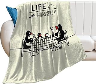 ピングー 毛布 おしゃれ ブランケット 人気 ひざ掛け かわいい 150x130cm たおるけっと 夏用 冷房 シングル キャラクター グッズ ぶらんけっと 洗える エアコン対策 大判 四季適用