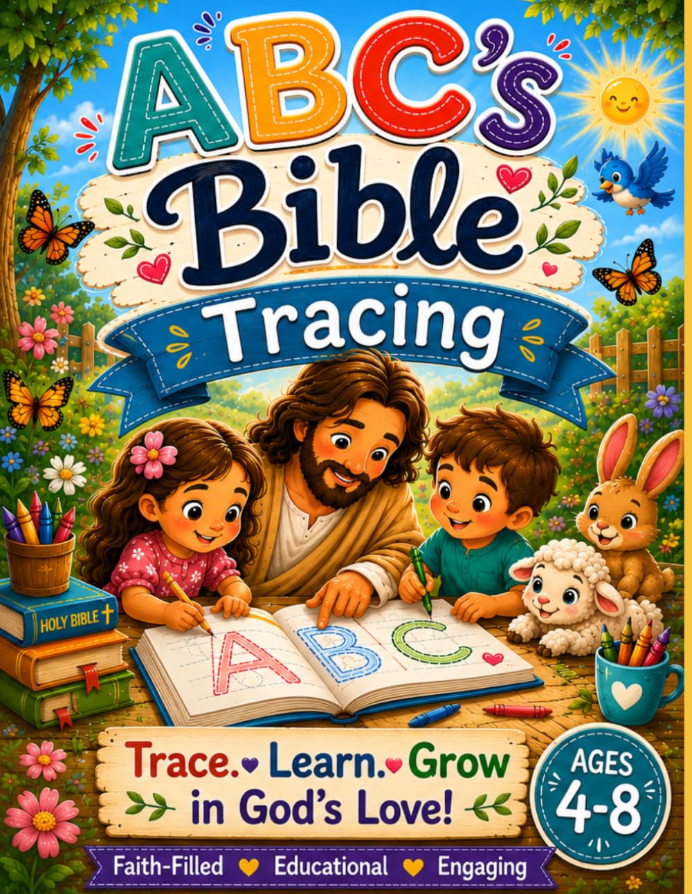 ABC's Bible Tracing: Learn, Trace, Grow in God's Word