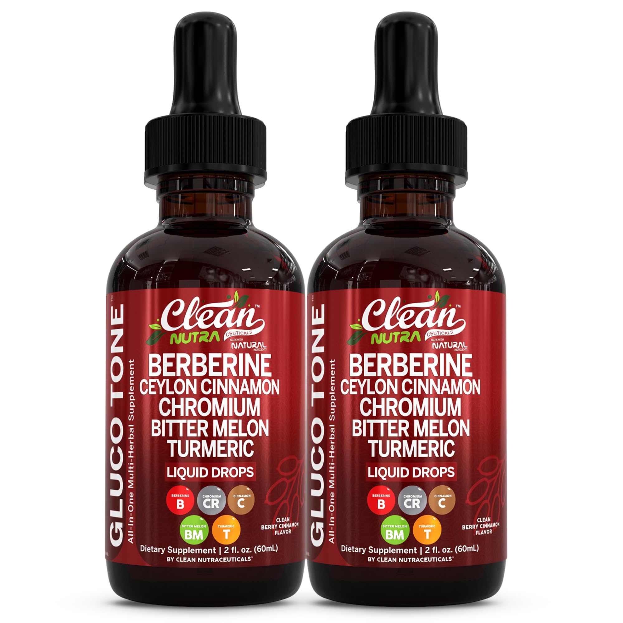 Clean Nutra Berberine with Ceylon Cinnamon Supplement Liquid Drops + Bitter Melon Extract, Glucomannan, Gymnema, Chromium, Turmeric, Organic Panax Ginseng, Moringa — Amazon image 10