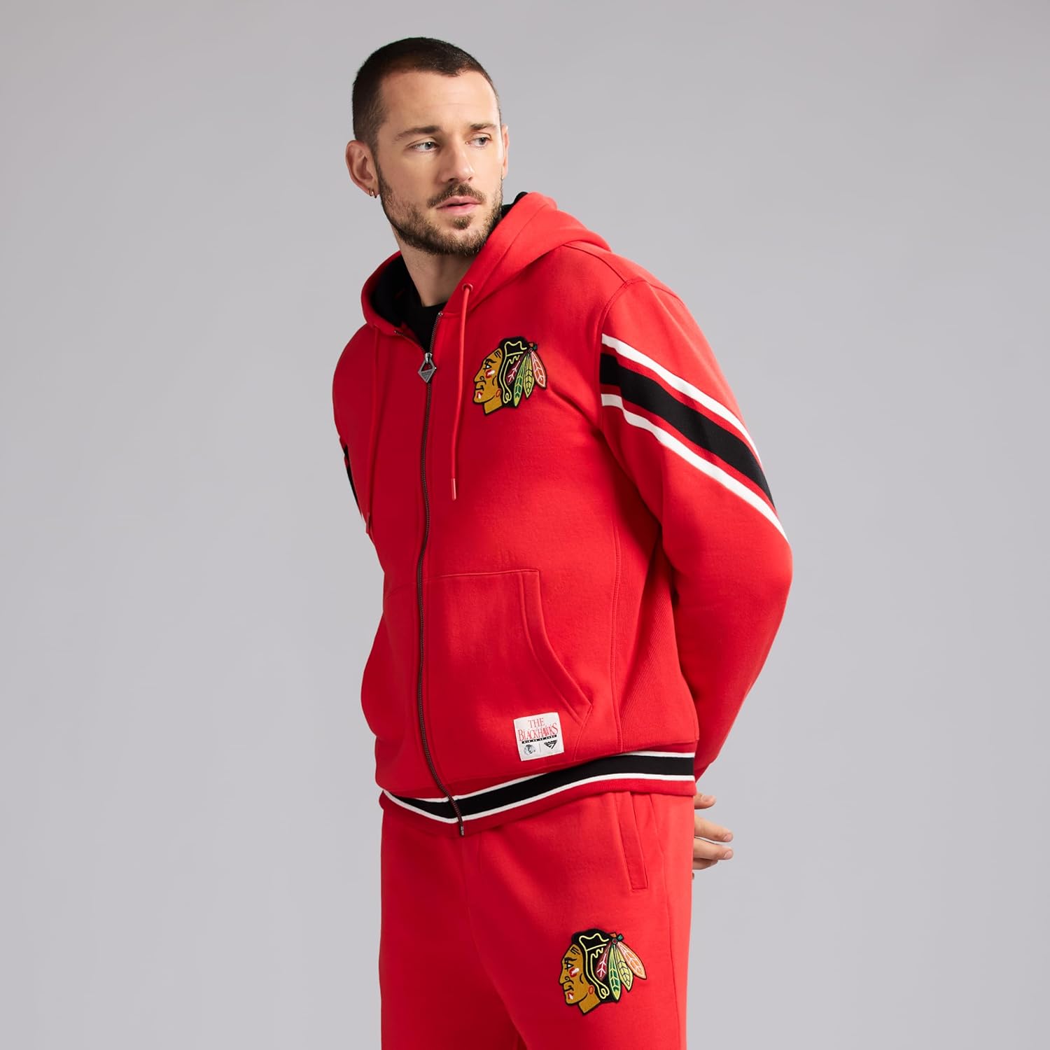 GAME 7 NHL mens X Nhl Men's Officially Licensed Long Sleeve Zip Up Hooded Fleece Sweatshirt - Image 2