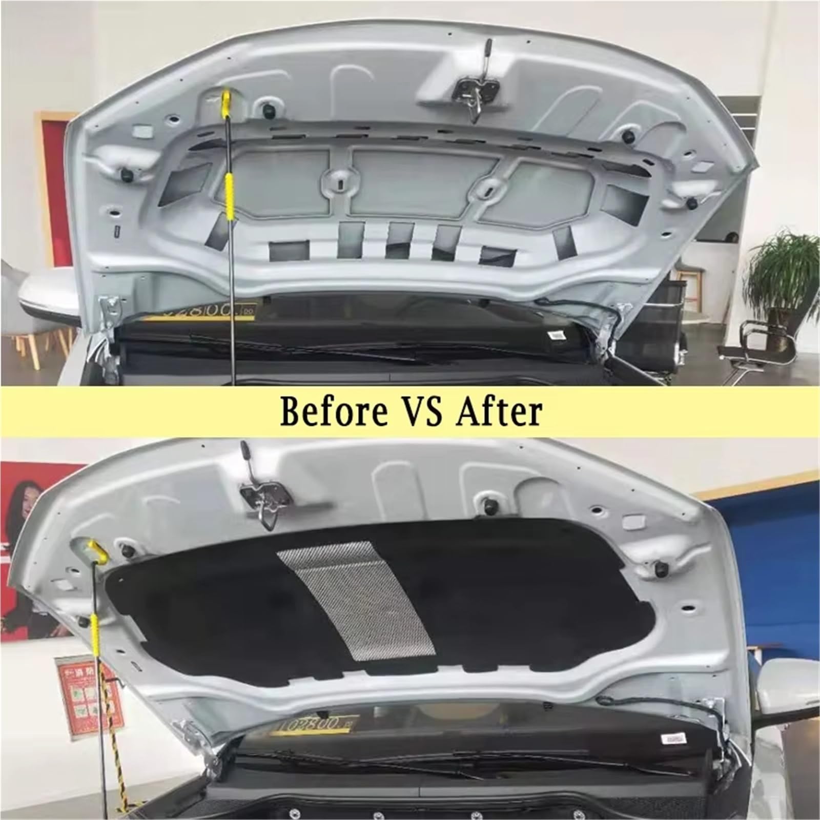 Compatibile Con Per JETTA VS5 2019 Cofano Anteriore Motore Isolamento Acustico Pad Copertura In Cotone Insonorizzato Tappetino Termico Accessori Interni