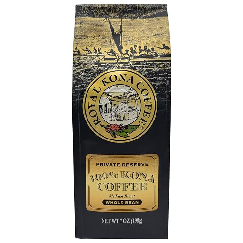 ROYAL KONA COFFEE Whole Bean - 100% Hawaiian Kona Coffee,