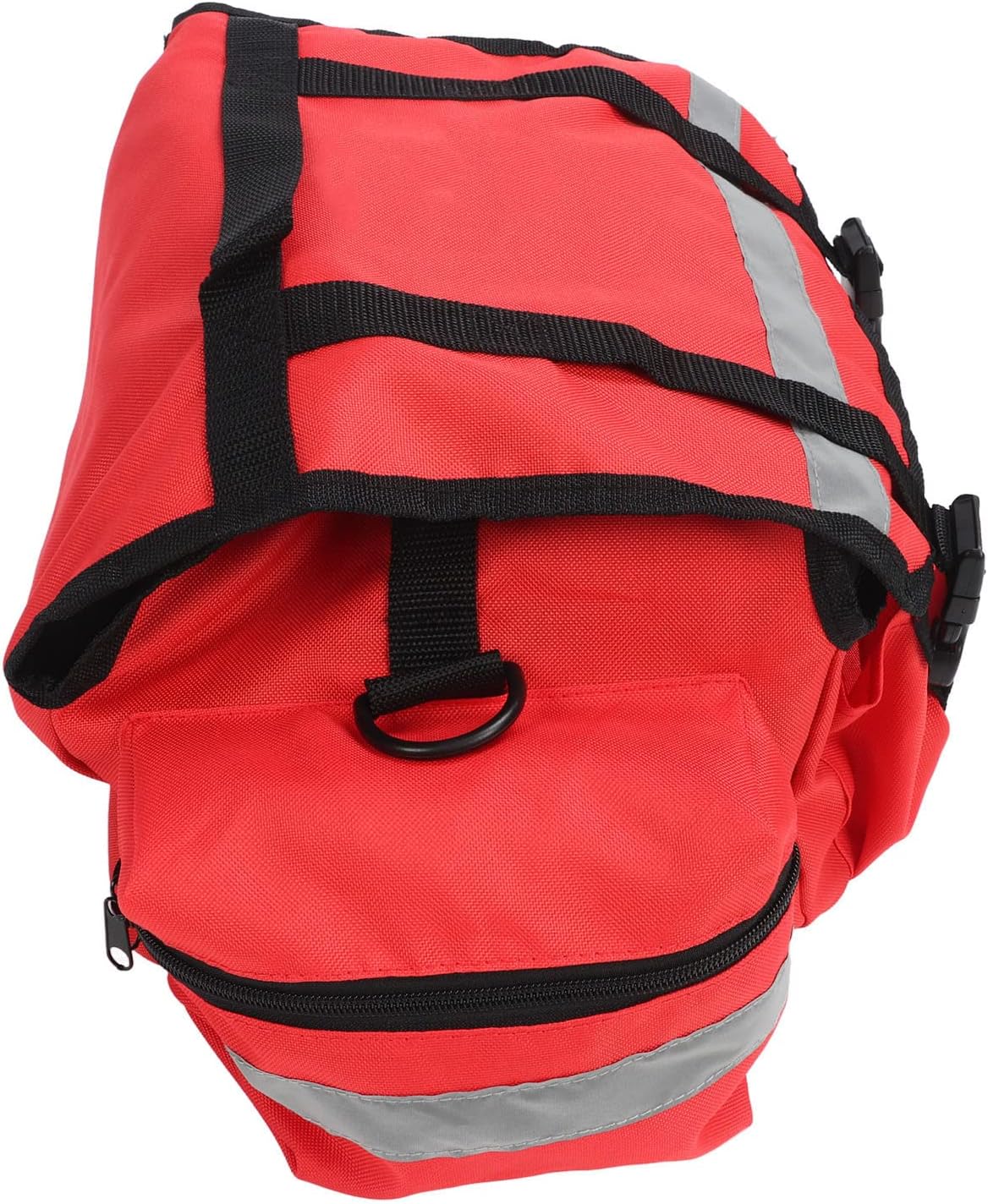 First Aid Bag, Medical Bag 600D Oxford Reflective Trim Multiple Compartments, First Aid Bag Empty with Detachable Shoulder Strap for Camping Hiking Climbing Need Emergency Medical