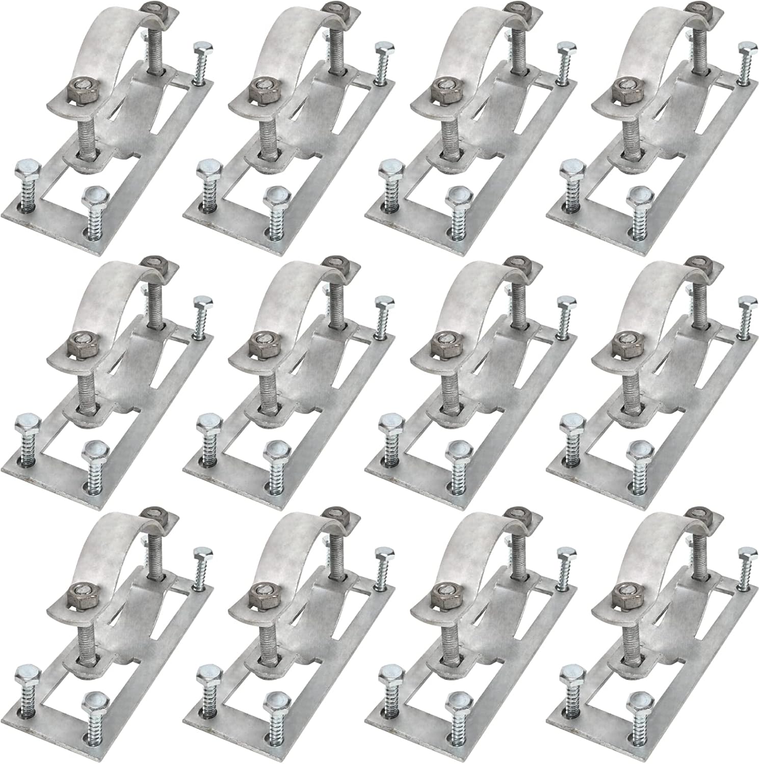 WARMWU Steel 2 Wood Fence Bracket(50 Pack)，Chain Link