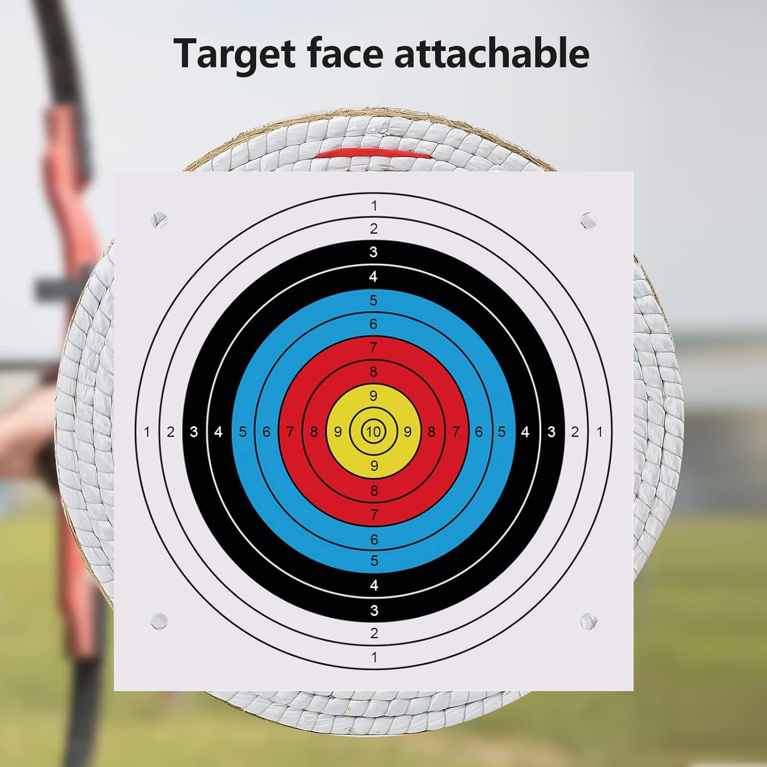 Swatlo Archery Targets for Backyard 20 Inch Traditional Hand-Made Round Straw Archery Target Bow & Arrow Target for Archery Practice (5 Layer Black) : Sports & Outdoors