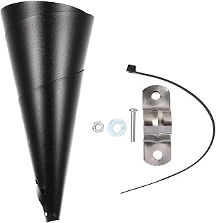 Yardwe Squirrel Baffle Squirrel Bird Protector 12 Inch Squirrel Proof Baffle Wide Wrap Around Squirrel Protection Dome for Outdoor Bird s Rain Proof Bird Anti Squirrel Dome